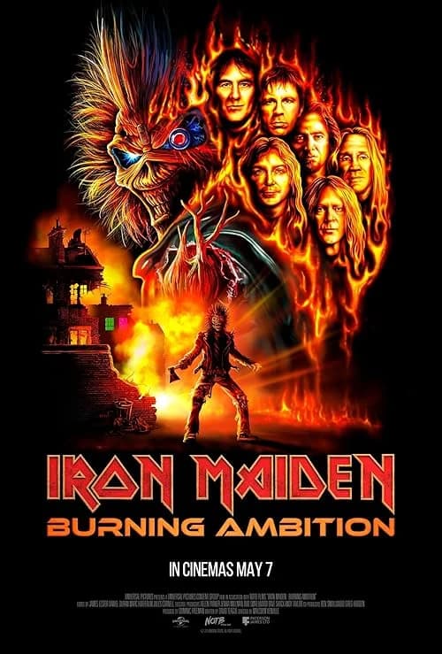Iron Maiden: Burning Ambition film posteri